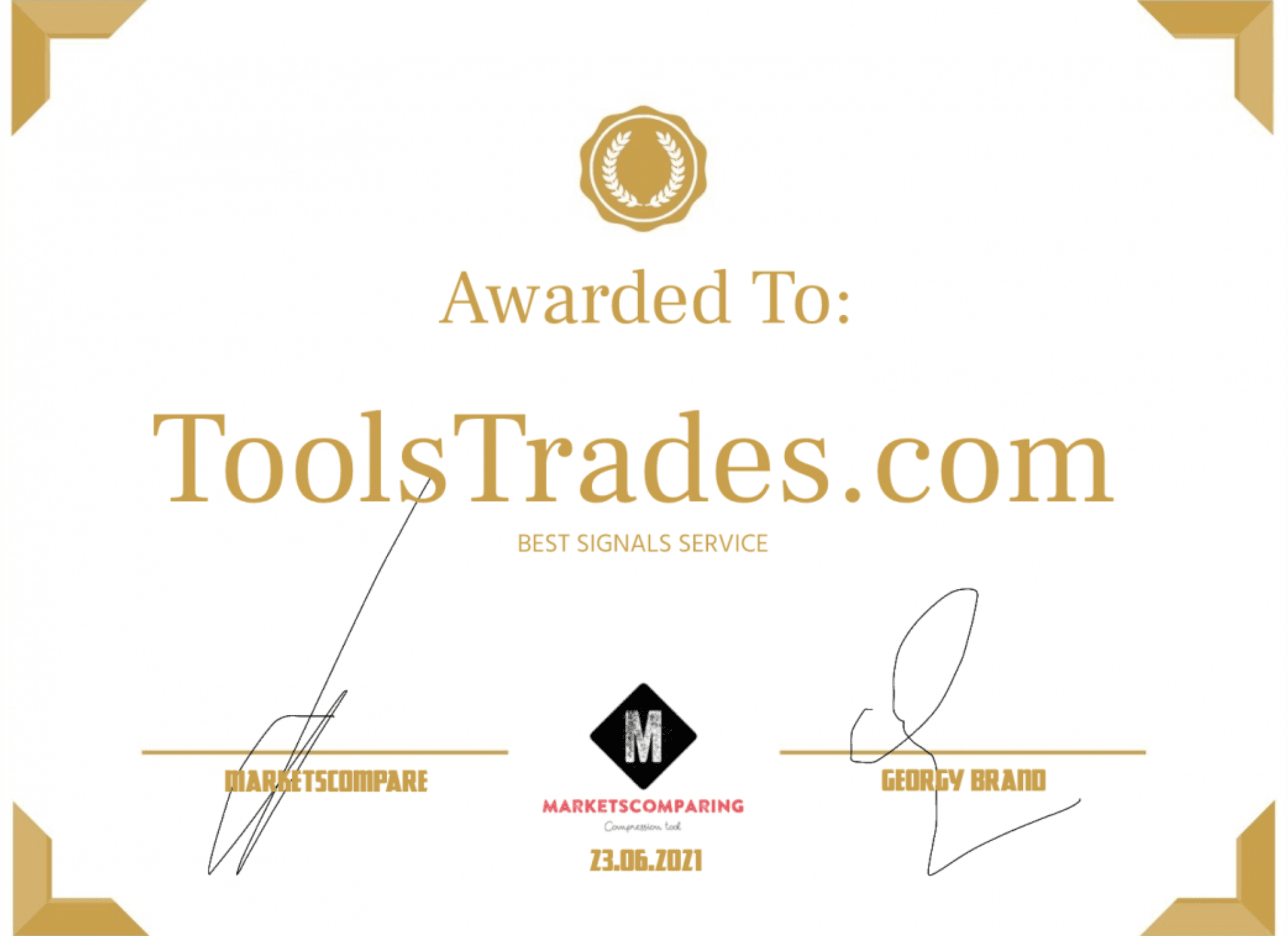 award02 Awards - ToolsTrades